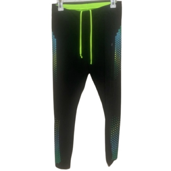 H&M Women’s Sport Geometric Multicolored Leggings Size Large - Picture 1 of 5